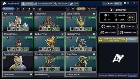 alecaframe|overwolf warframe.